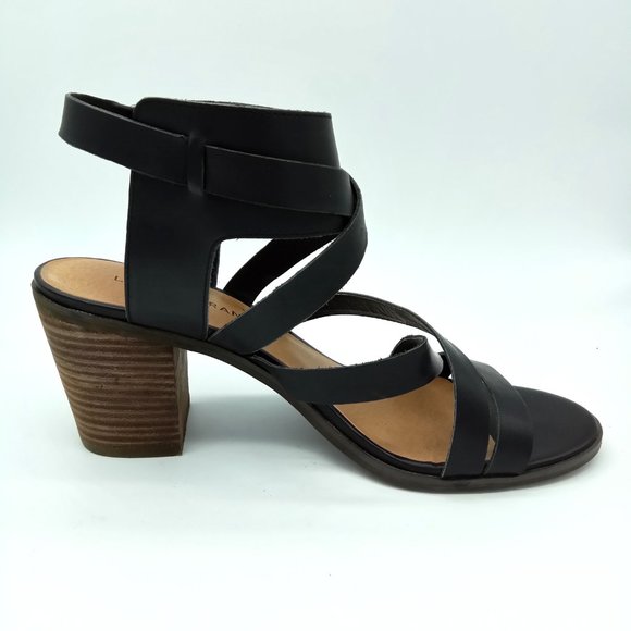 Lucky Brand Black Kailasa Leather Strappy Sandals - Picture 3 of 14
